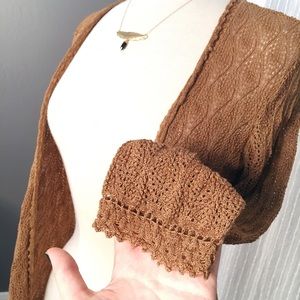 Nic + Zoe Brown Cardigan